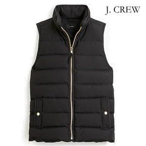 J. Crew Black Down Mountain Puffer Vest
